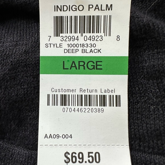 Alfani Open Front Linen Cardigan Black Sweater White Lace Bell Cuffs Size Large - Picture 10 of 16